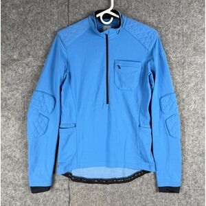 Kitsbow Jersey Men's Small Blue 1/2 Zip Corudra Merino Blend Reinforced